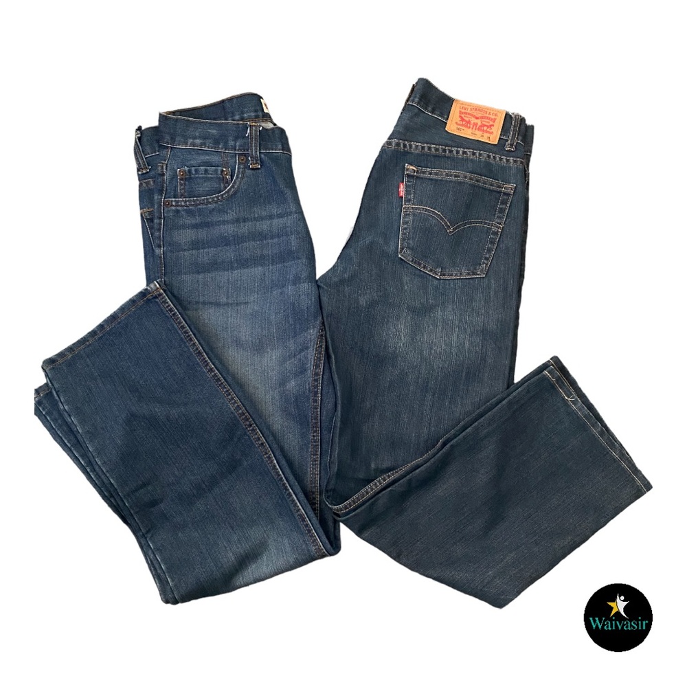 Levi's Boys' 505 Regular Fit Jeans (2 Pair)